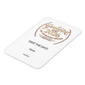 Save the Date Magnet / Imán Graduación (Linke Seite)