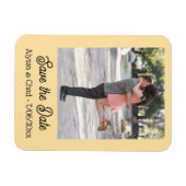 Save the date magnet personalized photo (Horizontal)