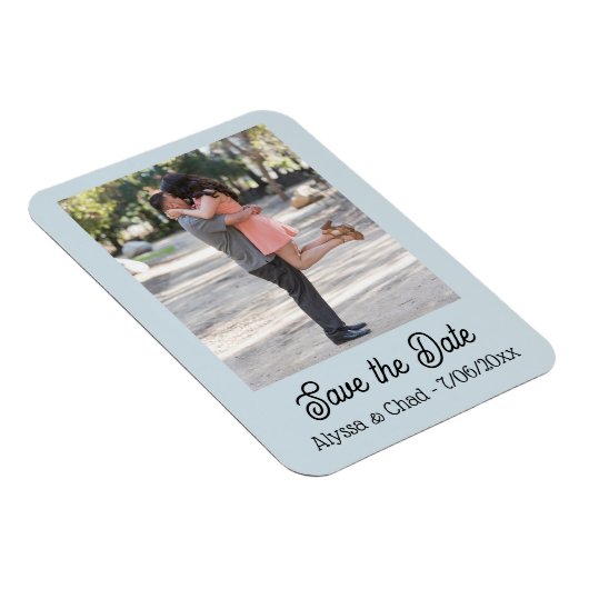 Save the date magnet personalized photo (Rechte Seite)
