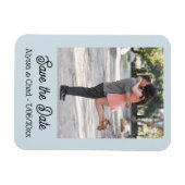 Save the date magnet personalized photo (Horizontal)