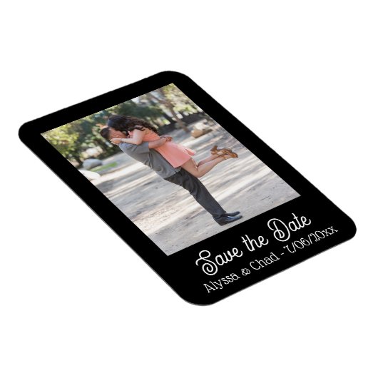Save the date magnet personalized photo (Rechte Seite)