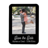 Save the date magnet personalized photo (Vertikal)