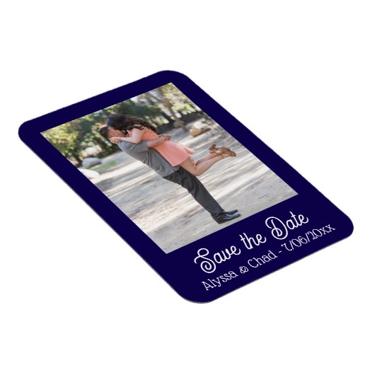 Save the date magnet personalized photo (Rechte Seite)