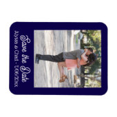 Save the date magnet personalized photo (Horizontal)