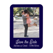 Save the date magnet personalized photo (Vertikal)