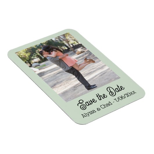 Save the date magnet personalized photo (Rechte Seite)