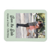 Save the date magnet personalized photo (Horizontal)