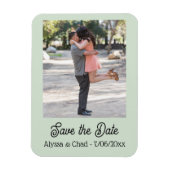 Save the date magnet personalized photo (Vertikal)