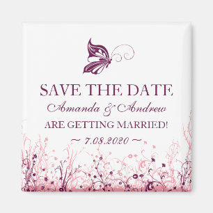 Save the Date Magnet ~ Schmetterlings-Garten 3