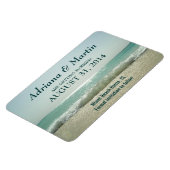 Save the Date Magnete für Strandwellen (Linke Seite)