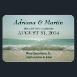Save the Date Magnete für Strandwellen<br><div class="desc">Wenn Sie Hochzeit am Strand in der Nähe des Meeres oder des Ozeans,  diese Save the Date Aufkleber sind nur für Sie.</div>