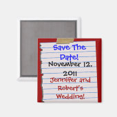 Save The Date! Magnete Magnet (Vorderseite/Rückseite)