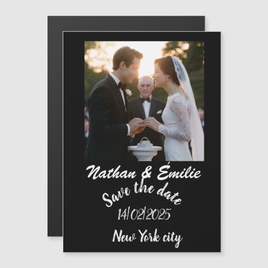 Save the Date Magneteinladung (Vorne/Hinten)