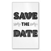 Save the Date Magnetische Visitenkarte (Vorderseite Vertikal)