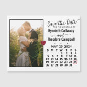 Save the Date Mai 2024 Kalender Foto Magnet (Vorderseite)