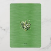 Save the Date Mai 2026 Hochzeit Folieneinladung (Rückseite)