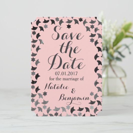 Save the Date Mailer | Mosaikvorlage (Stehend Vorderseite)