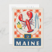 Save The Date | Maine Einladungspostkarte (Vorne/Hinten)