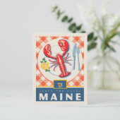 Save The Date | Maine Einladungspostkarte (Stehend Vorderseite)