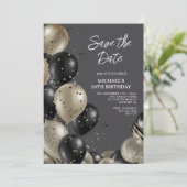 Save the Date Männer zum 50. Geburtstag Einladung (Stehend Vorderseite)