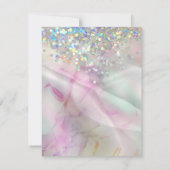 Save the Date Marble AlcoholInk Holographic Gliter (Rückseite)
