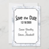 Save the Date Marble Magneteinladung (Vorderseite)