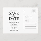 Save The Date | Maryland Einladungspostkarte (Rückseite)