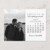 Save the Date März 2023 Kalendermonat Postkarte (Vorderseite)