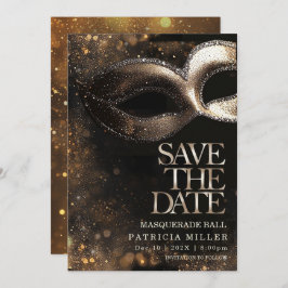 Save the Date Masquerade Party Einladung