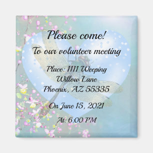 Save the Date Meeting Magnet