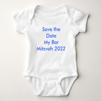 Save the Date mein Bar Mitzvah 2022 Baby Strampler