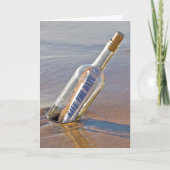 Save the Date Meldung in Flaschen Ankündigung (Vorderseite)