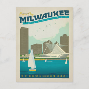 Save The Date Milwaukee WI Ankündigungspostkarte