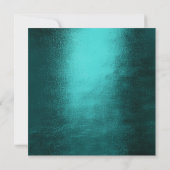 Save the Date Minimaler Aquamariner Goldkranz (Rückseite)