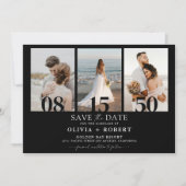 Save the Date Minimalistisch mit Fotokarte (Vorderseite)