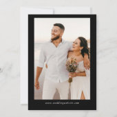 Save the Date Minimalistisch mit Fotokarte (Rückseite)