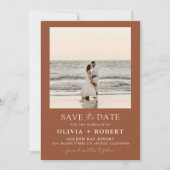 Save the Date Minimalistisch mit Fotokarte (Vorderseite)