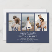 Save the Date Minimalistisch mit Fotokarte (Vorderseite)