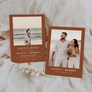 Save the Date Minimalistisch mit Fotokarte