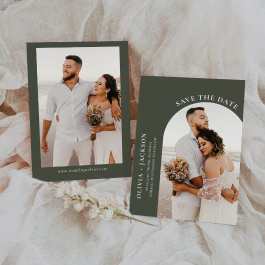 Save the Date Minimalistisch mit Fotokarte