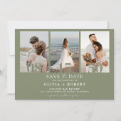 Save the Date Minimalistisch mit Fotokarte (Vorderseite)