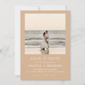 Save the Date Minimalistisch mit Fotokarte (Vorderseite)