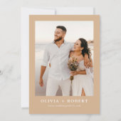 Save the Date Minimalistisch mit Fotokarte (Rückseite)