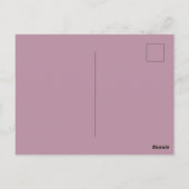 Save the Date Minimalistische handgedrehte Khalk P Postkarte (Rückseite)