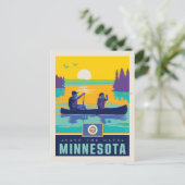 Save The Date | Minnesota Einladungspostkarte (Stehend Vorderseite)