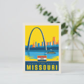 Save The Date | Missouri Einladungspostkarte (Stehend Vorderseite)