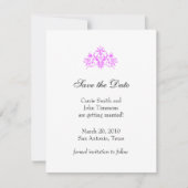 Save the Date mit Barockmotiv (Vorderseite)