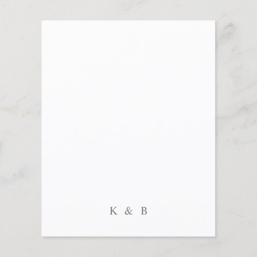 Save the Date mit Boho Copper und Beige Floral Flyer (Hinten)