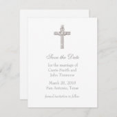 Save the Date mit Claddagh Cross (Vorne/Hinten)