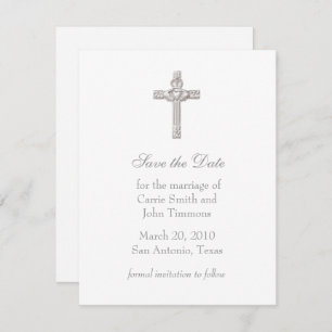 Save the Date mit Claddagh Cross